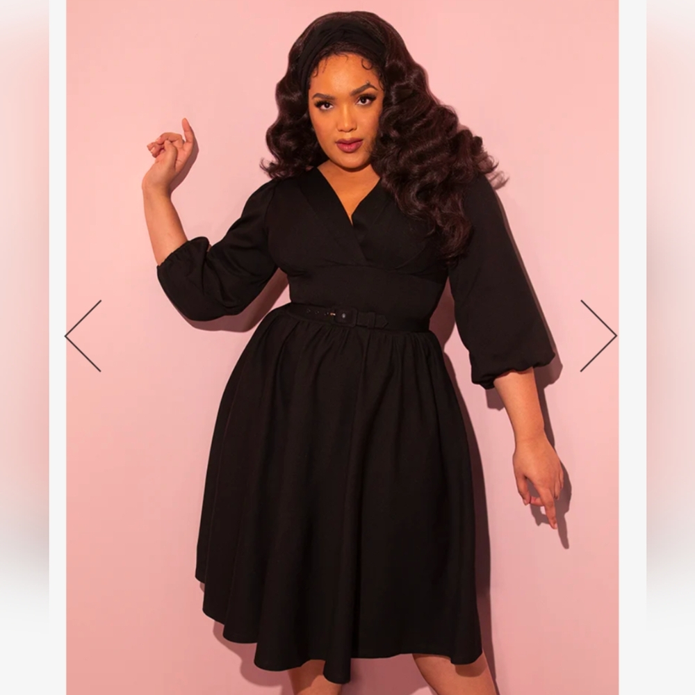 L Black Bawdy Dress